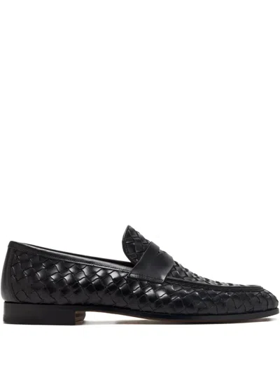Magnanni Hyde Woven Leather Loafers