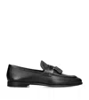 Magnanni Leather Aston Tassel Loafers In Black