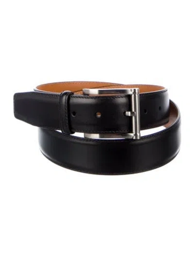 Pre-owned Magnanni Leather Belt In Black