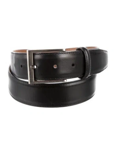 Pre-owned Magnanni Leather Belt In Black