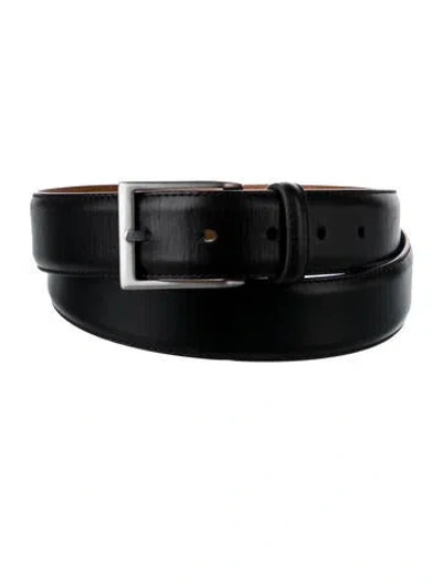 Pre-owned Magnanni Leather Belt In Black