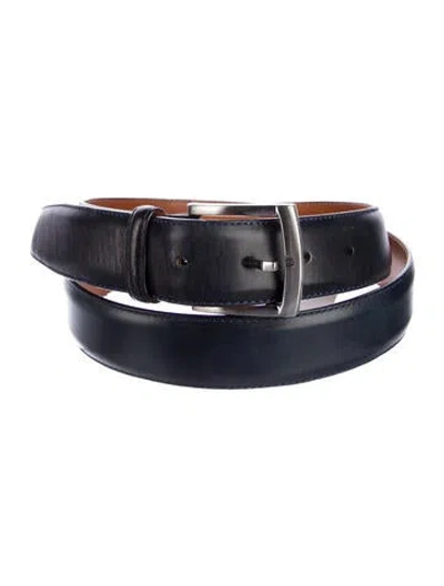 Pre-owned Magnanni Leather Belt In Blue