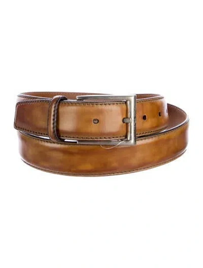 Pre-owned Magnanni Leather Belt In Brown