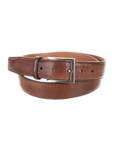 Pre-owned Magnanni Leather Belt In Brown