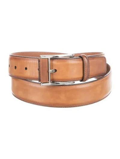 Pre-owned Magnanni Leather Belt In Brown