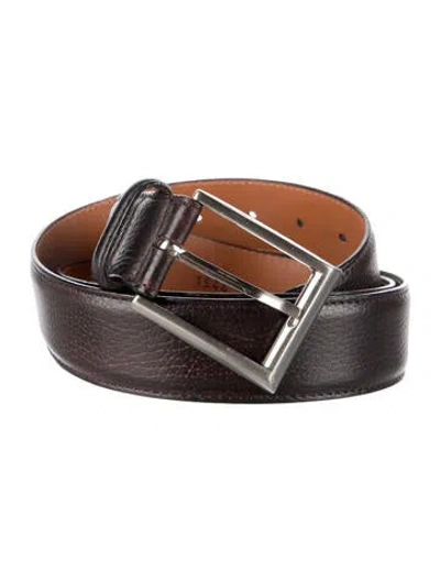 Pre-owned Magnanni Leather Belt In Brown