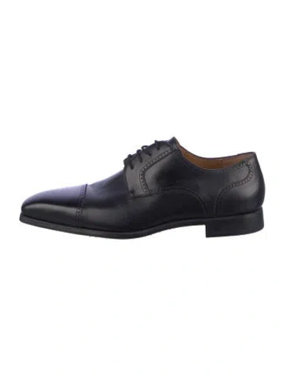 Pre-owned Magnanni Leather Brogues In Blue