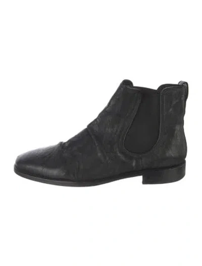 Pre-owned Magnanni Leather Chelsea Boots In Black