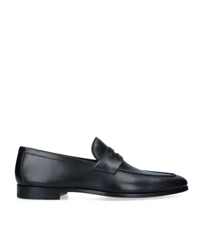 Magnanni Leather Delos Dress Loafers In Black