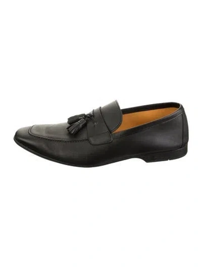 Pre-owned Magnanni Leather Dress Loafers In Black