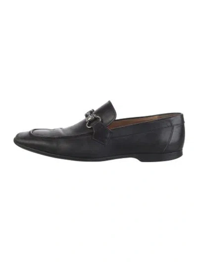 Pre-owned Magnanni Leather Dress Loafers In Blue