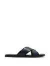 Magnanni Leather Flat Sandals In Multi