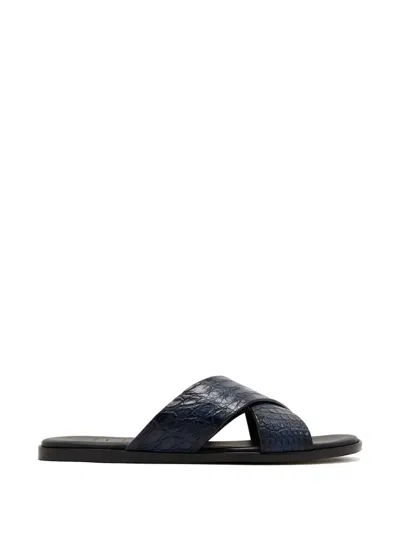 Magnanni Leather Flat Sandals In Multi