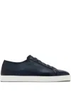 Magnanni Leather Lace-up Sneackers In Blue