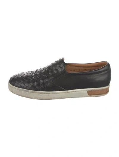 Pre-owned Magnanni Leather Loafers In Black