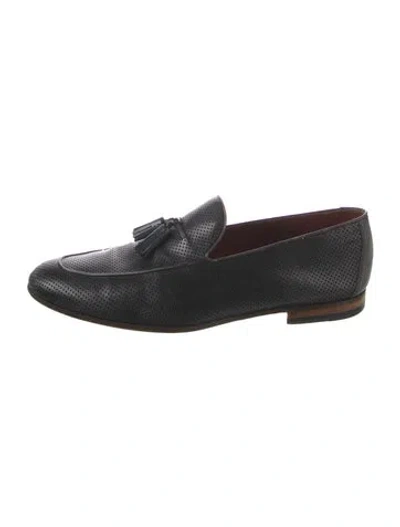 Pre-owned Magnanni Leather Loafers In Black