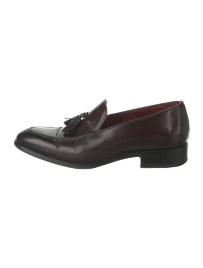 Pre-owned Magnanni Leather Loafers In Brown