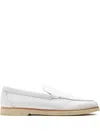 Magnanni Leather Loafers In White