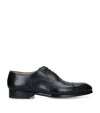 Magnanni Leather Oxford Shoes In Black