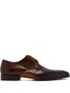 Magnanni Leather Oxford Shoes In Brown