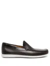 Magnanni Leather Slip-on Loafers In Brown