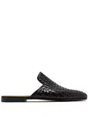 Magnanni Leather Slippers In Black