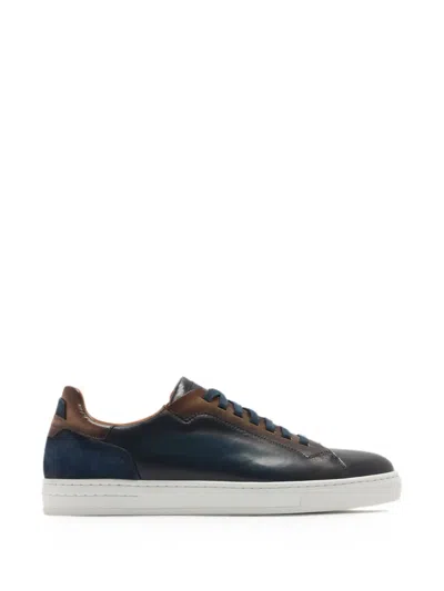 Magnanni Leather Sneakers In Blue