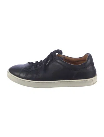 Pre-owned Magnanni Leather Sneakers In Blue