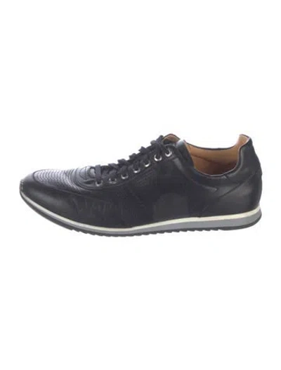 Pre-owned Magnanni Leather Sneakers In Blue