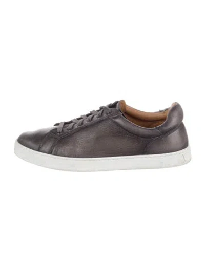 Pre-owned Magnanni Leather Sneakers In Gray