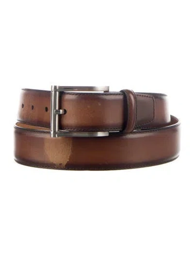 Pre-owned Magnanni Leather Waist Belt In Brown