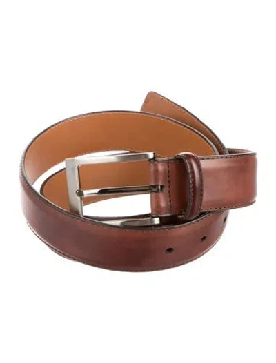 Pre-owned Magnanni Leather Waist Belt In Brown