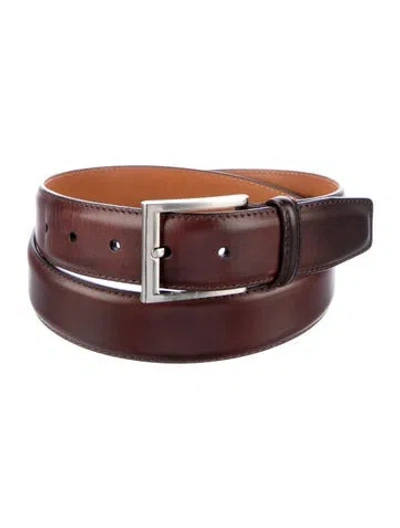 Pre-owned Magnanni Leather Waist Belt In Brown