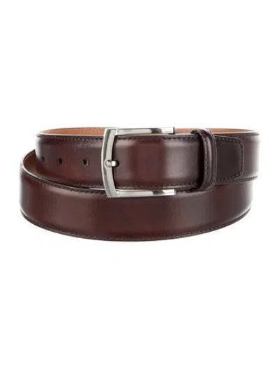 Pre-owned Magnanni Leather Waist Belt In Brown