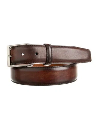 Pre-owned Magnanni Leather Waist Belt In Brown