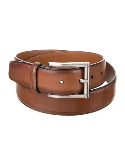 Pre-owned Magnanni Leather Waist Belt In Brown