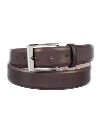 Pre-owned Magnanni Leather Waist Belt In Brown
