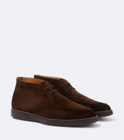 Magnanni Lello Suede Desert Boots In Brown