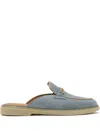 Magnanni Logo-engraved Mules In Blue