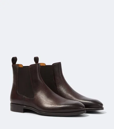 Magnanni Madison Leather Chelsea Boots In Brown