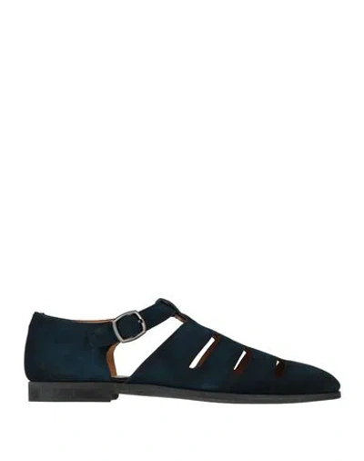 Magnanni Man Sandals Navy Size 10 Leather In Black
