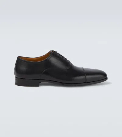 Magnanni Marcona Leather Oxford Shoes In Black