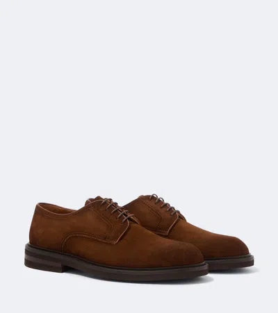 Magnanni Marton Suede Derby Shoes In Brown