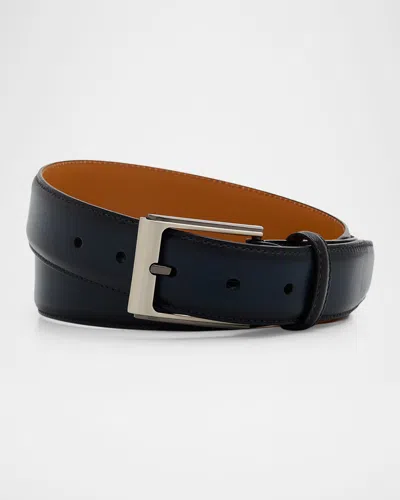 Magnanni Men & Apos;s Vega Leather Belt In Black