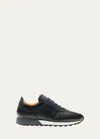 Magnanni Men's Arco Mix-leather Trainer Sneakers In Black