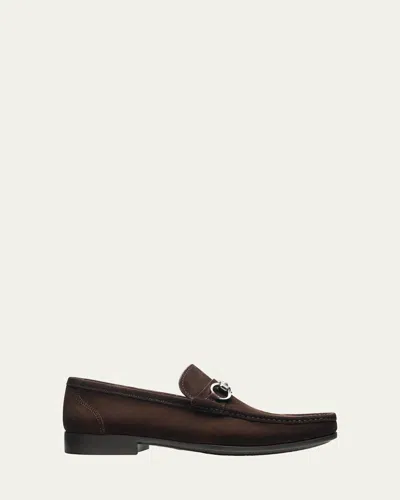 Magnanni Men's Blas Ii Leather Bit-strap Loafers In Midbrown