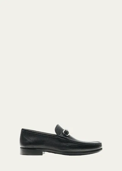 Magnanni Men's Blas Iii Bit-strap Leather Loafers In Black