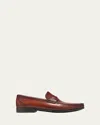 Magnanni Men's Daren Leather Moccasin Loafers In Cognac