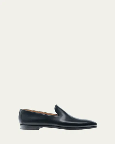 Magnanni Men's Diaz Leather Loafers In Black