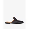 Magnanni Leather Suela Mules In Grey